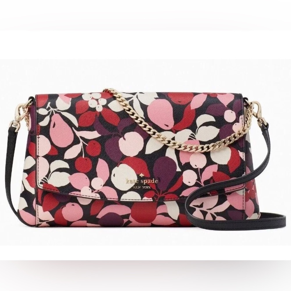 Kate Spade Laurel Way Greer Chain Crossbody Foliage Saffiano K8455 NWT $299 FS